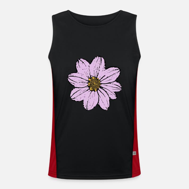 fleur, fleur, pastel, violet, lilas Débardeur respirant contrasté Homme 