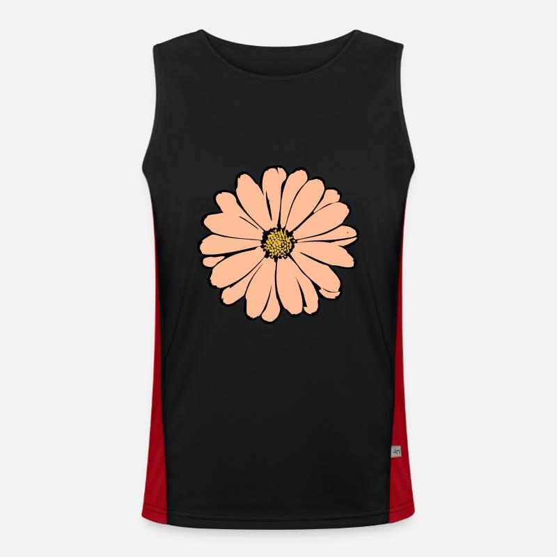 Fleur Pastel Fleurs Fleurs Pastel Débardeur respirant contrasté Homme 