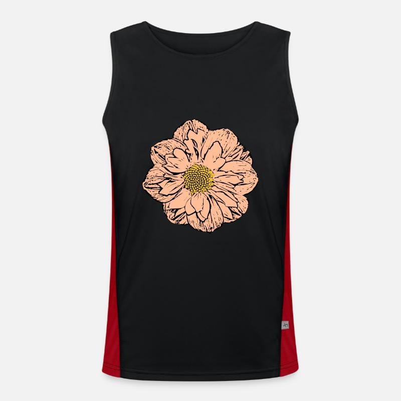 Fleur Pastel Fleurs Fleurs Pastel Débardeur respirant contrasté Homme 