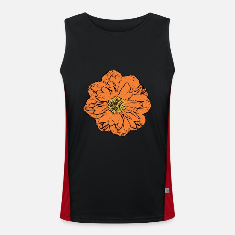 Blumen-Geschenk Funktionelles Kontrast-Tank Top für Männer 