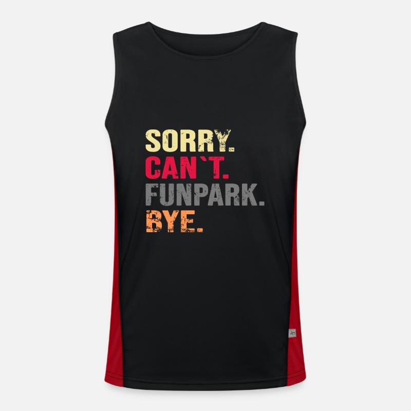 snowboarder "snowboard-funpark" soft boots - Men's Functional Contrast Tank Top  - black/red