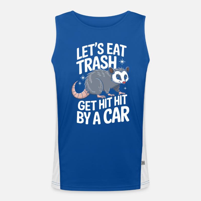 Opossum Possum Tier Funktionelles Kontrast-Tank Top für Männer 