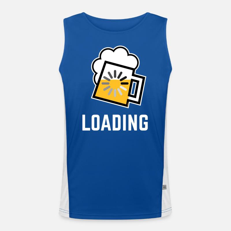 Bier Loading (Bier Wird Geladen / Negativ / /) Funktionelles Kontrast-Tank Top für Männer 