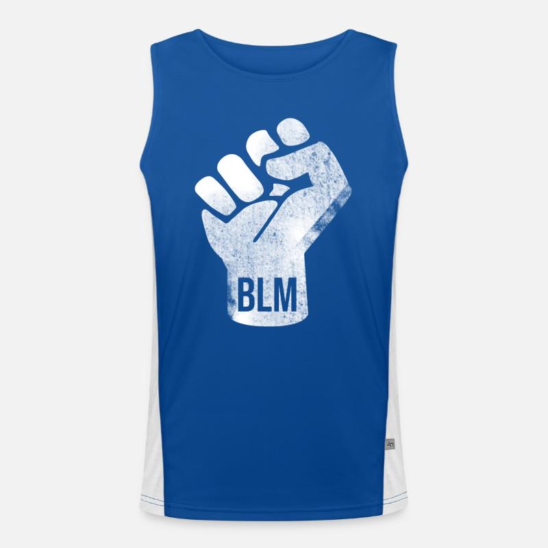 BLM Faust Design Funktionelles Kontrast-Tank Top für Männer 