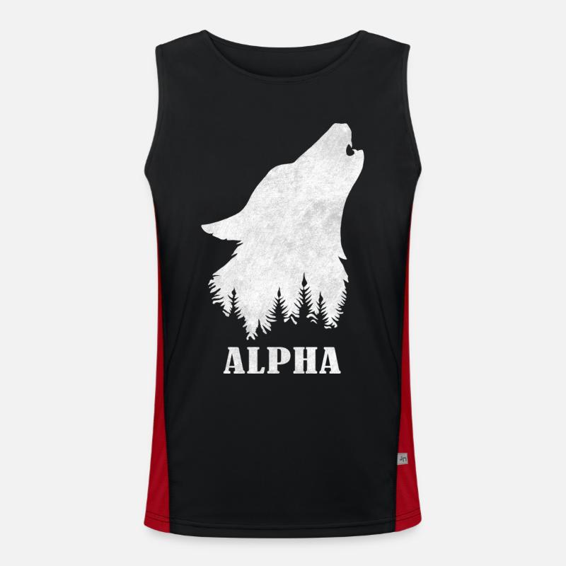 Alpha - Loup - Wulf Débardeur respirant contrasté Homme 