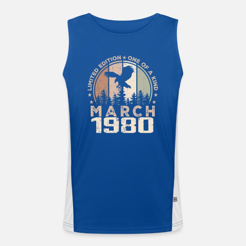 Incomparable since March 1980, 44th Anniversary Men's Functional Contrast Tank Top 