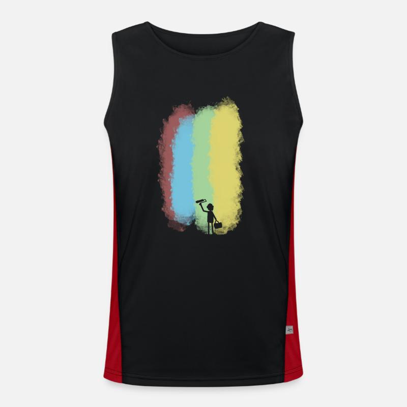 Maler Funktionelles Kontrast-Tank Top für Männer 