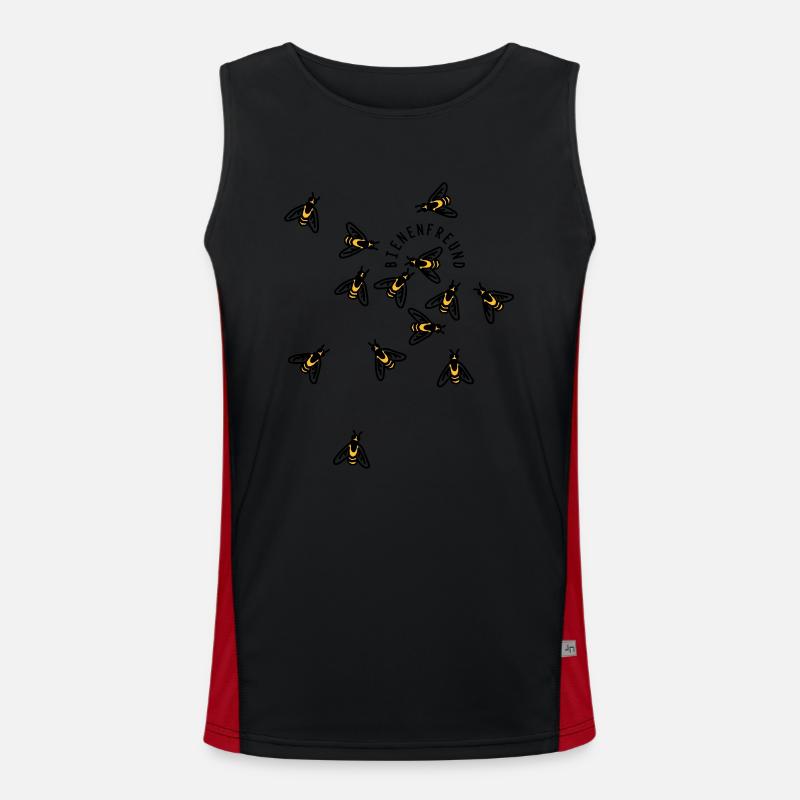Bienen Funktionelles Kontrast-Tank Top für Männer 