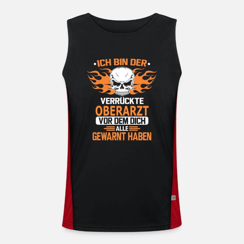 OBERARZT Funktionelles Kontrast-Tank Top für Männer 