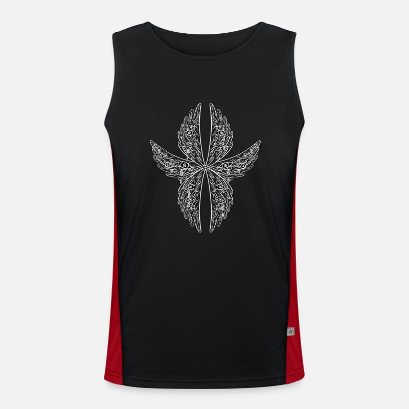 be not afraid seraph biblically accurate angel Men's Functional Contrast Tank Top 