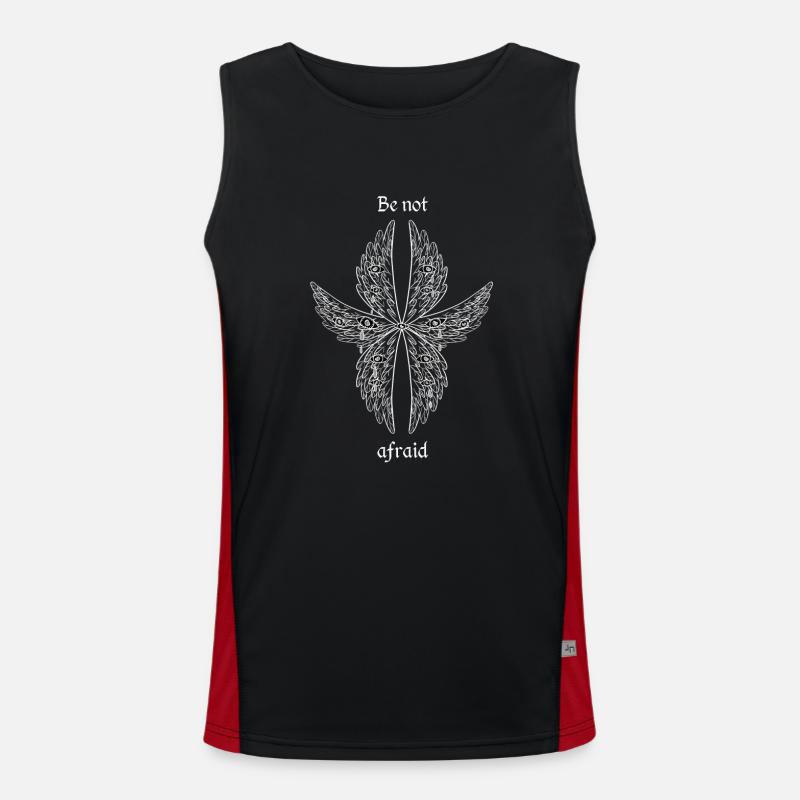 be not afraid seraph biblically accurate angel Men's Functional Contrast Tank Top 