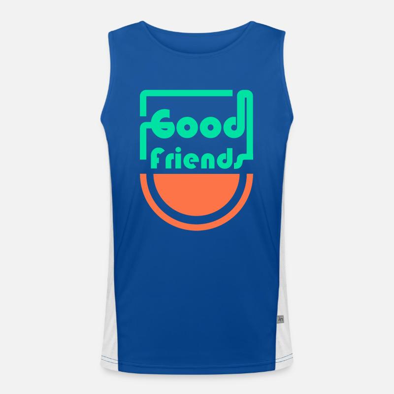 Gute Freunde Funktionelles Kontrast-Tank Top für Männer 
