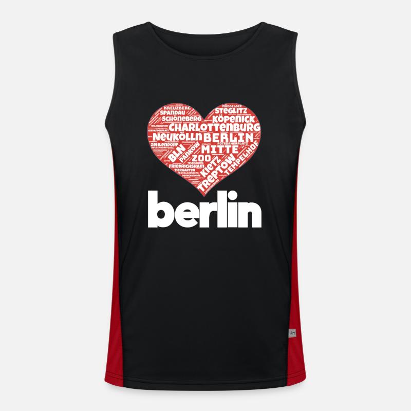 Berlin Men's Functional Contrast Tank Top 
