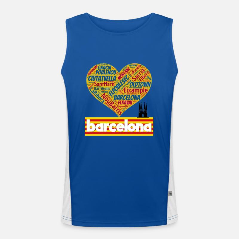 Barcelone Débardeur respirant contrasté Homme 