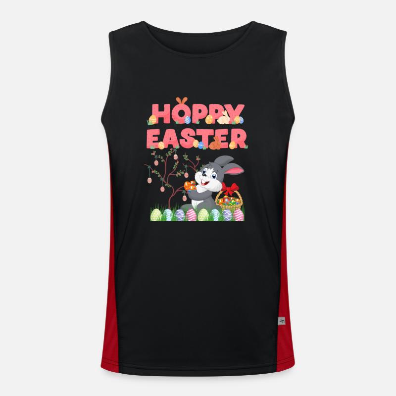 Happy Easter Men's Functional Contrast Tank Top 