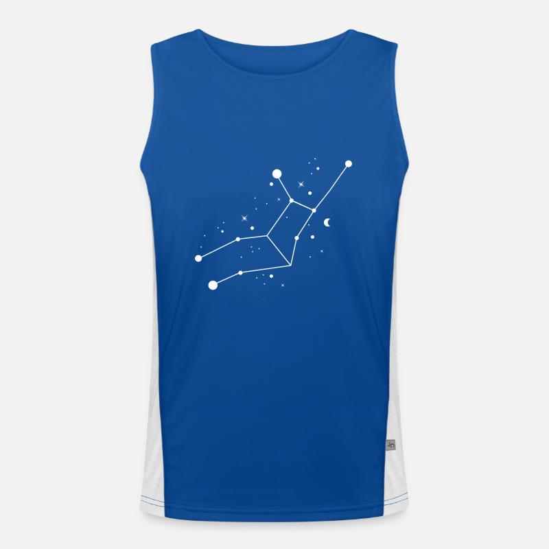 Sternzeichen Jungfrau Funktionelles Kontrast-Tank Top für Männer 