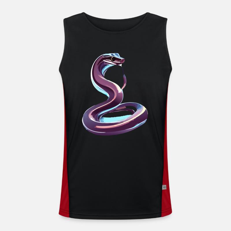Chrome Snake Men's Functional Contrast Tank Top 