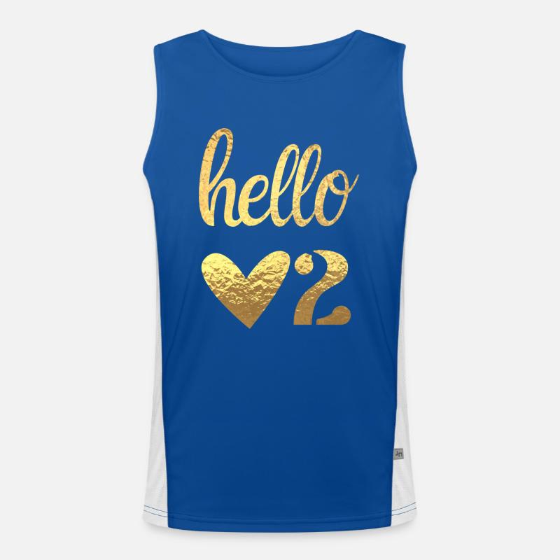 Hello 2 Men's Functional Contrast Tank Top 