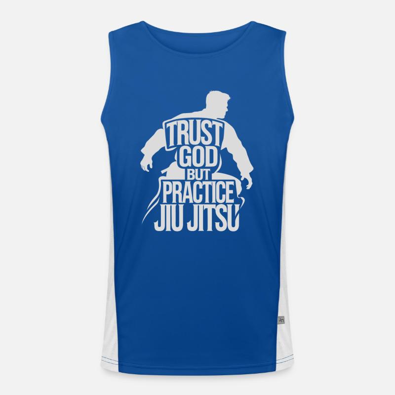 Experience discipline in grappling Men's Functional Contrast Tank Top 