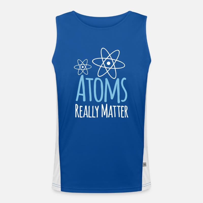 Physics Atoms Really Matter Men's Functional Contrast Tank Top 