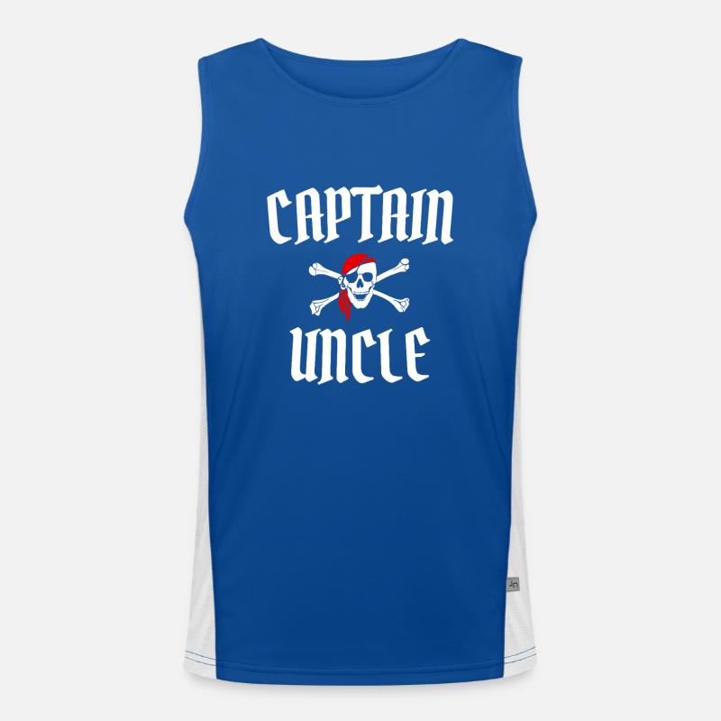 Captain Uncle Pirate Uncle Men's Functional Contrast Tank Top 