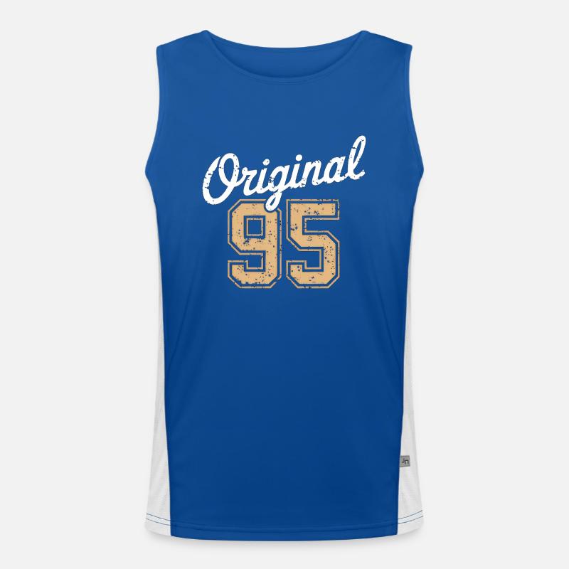 Original 95 - 30 Jähriger Geburtstag Funktionelles Kontrast-Tank Top für Männer 