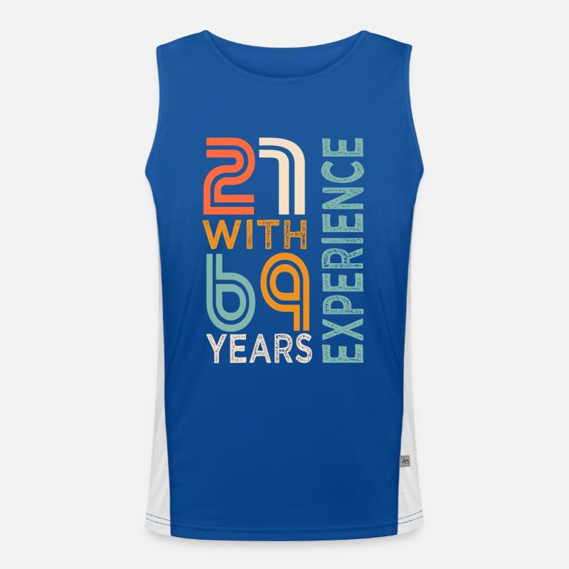 90e anniversaire cadeau 90 ans Débardeur respirant contrasté Homme 