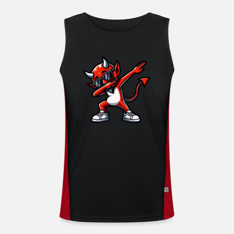 Dabbing Devil Débardeur respirant contrasté Homme 