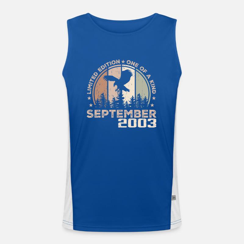 Unvergleichlich seit September 2003 21 Jubiläum Funktionelles Kontrast-Tank Top für Männer 