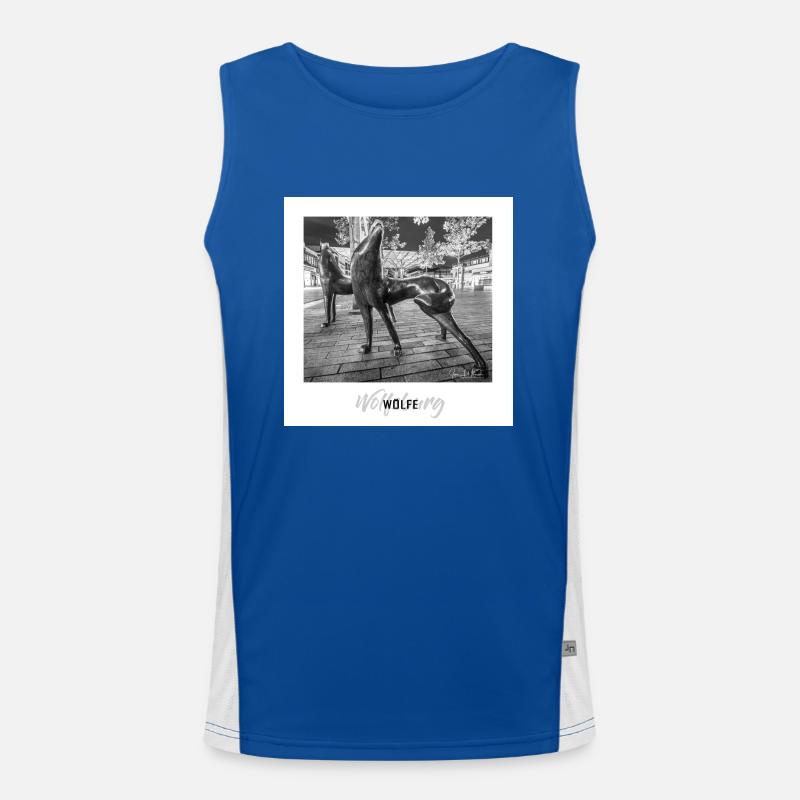 Wölfe Wolfsburg Funktionelles Kontrast-Tank Top für Männer 