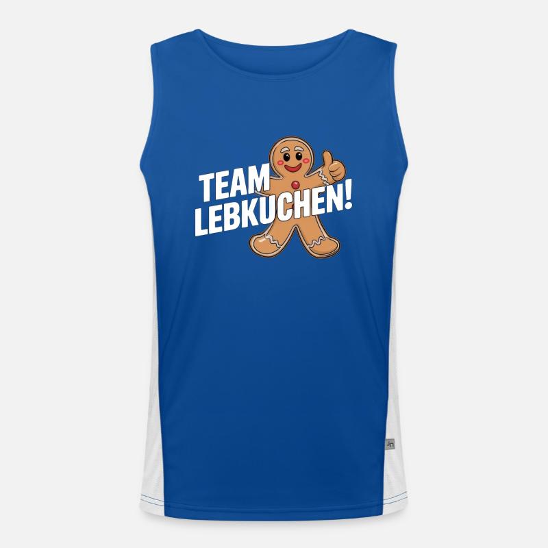 Team Gingerbread! Men's Functional Contrast Tank Top 