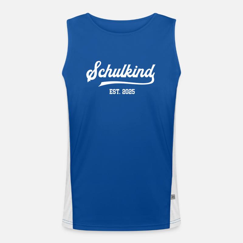 Schulkind 2025 Einschulung Schule Schulanfang Funktionelles Kontrast-Tank Top für Männer 