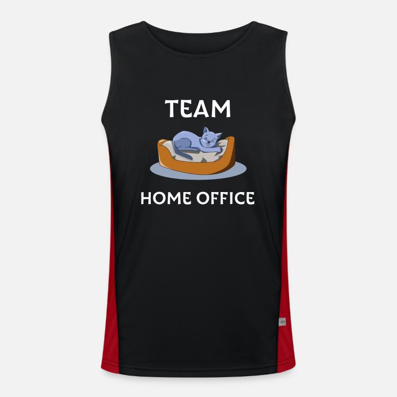 Home Office Funktionelles Kontrast-Tank Top für Männer 