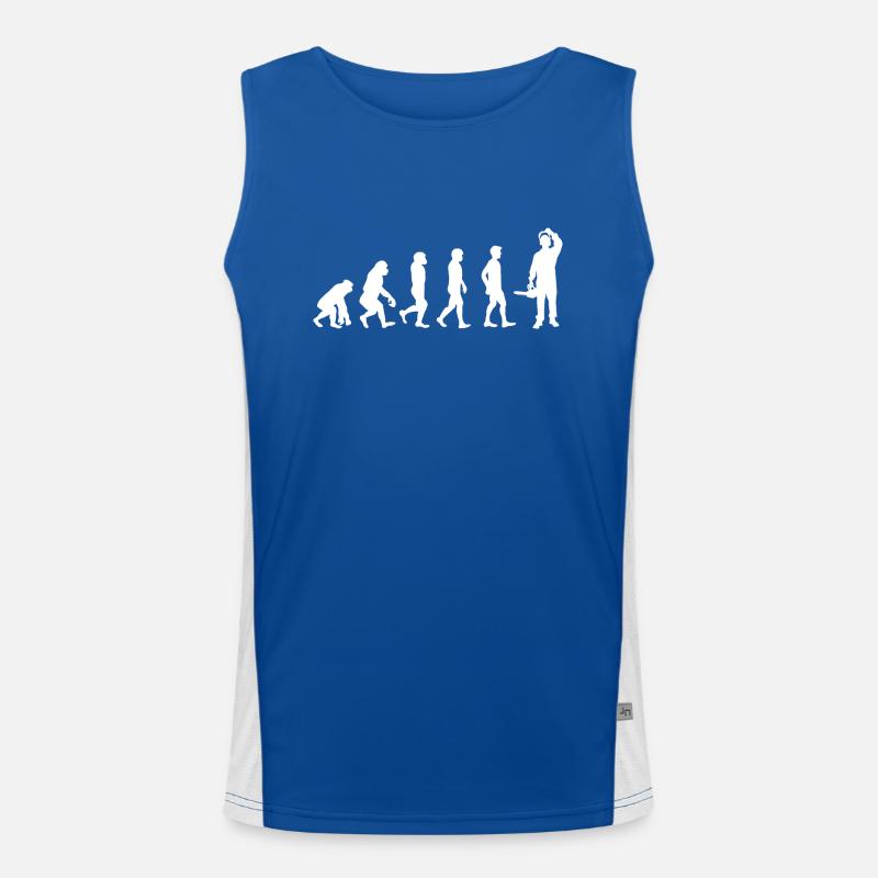 Evolution des Holzes / HOLZ / Funktionelles Kontrast-Tank Top für Männer 