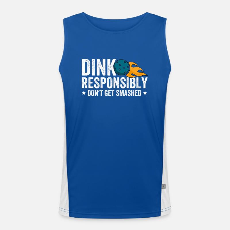 Dink Responsibly Ne se faites pas écraser Débardeur respirant contrasté Homme 