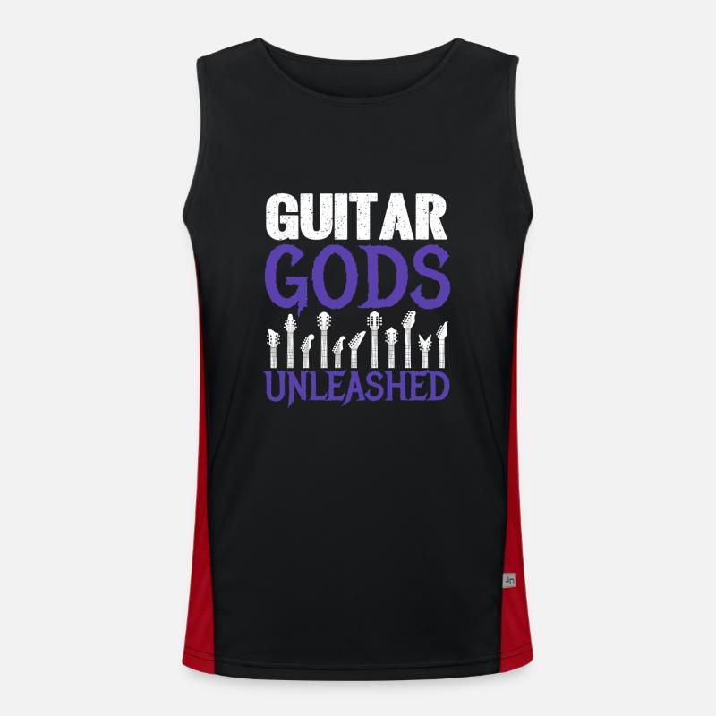 Guitar Gods Unleashed - Conception de guitare Débardeur respirant contrasté Homme 