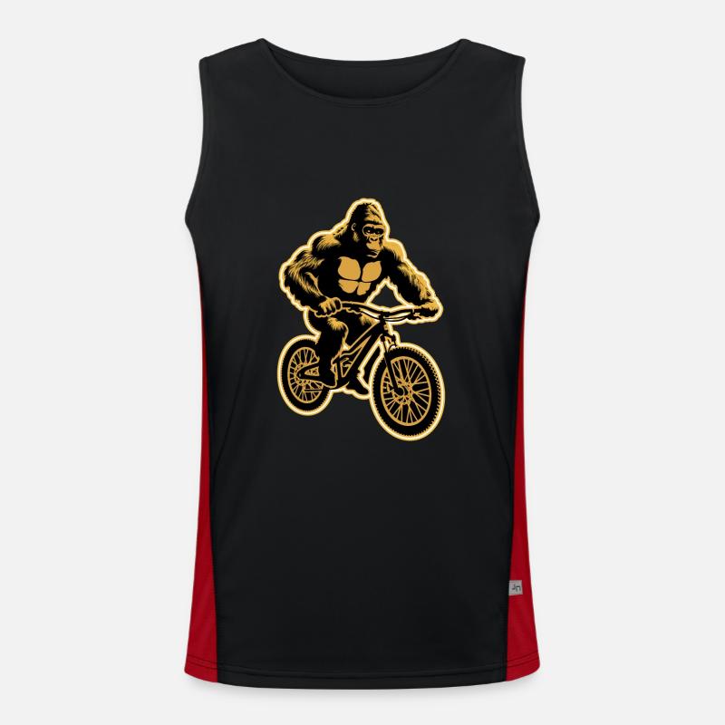 Gorilla Biker VTT E-Biker Vélo Débardeur respirant contrasté Homme 