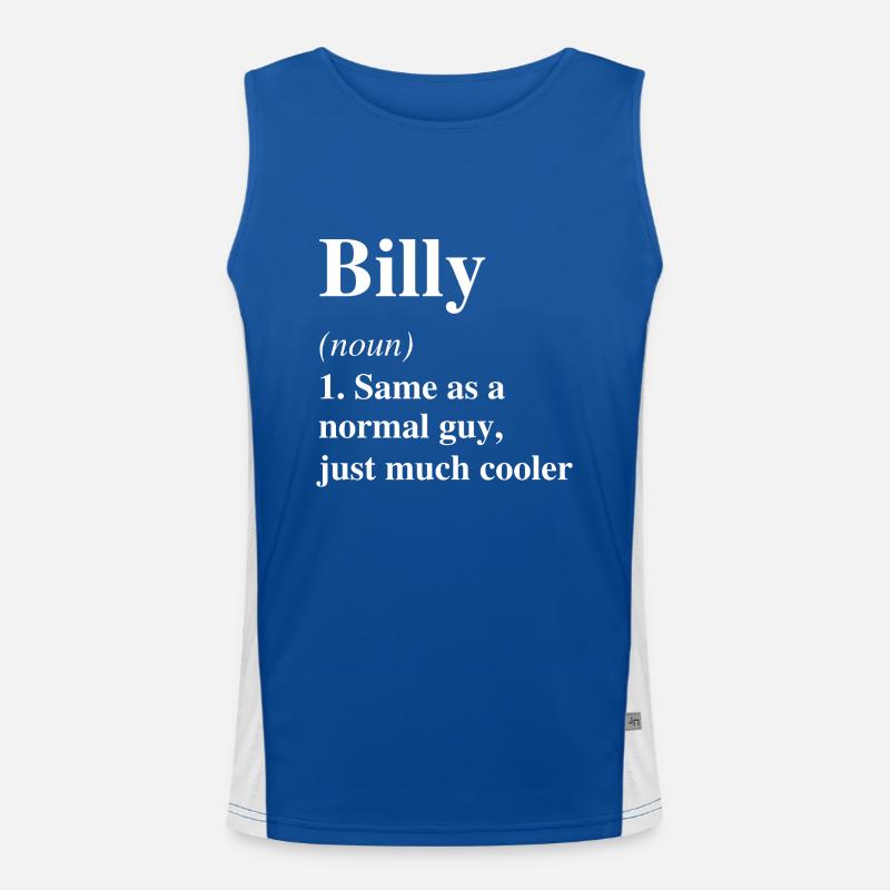 Billy Definition Cooler Name Spruch Geschenk Funktionelles Kontrast-Tank Top für Männer 