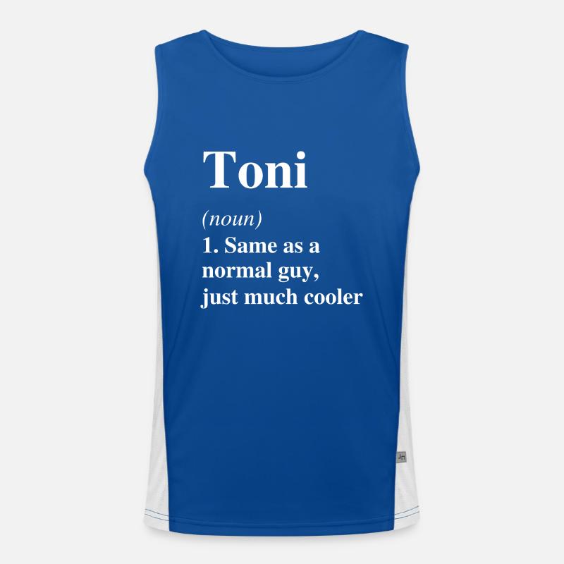 Toni Définition Cool Nom Dire Cadeau Débardeur respirant contrasté Homme 