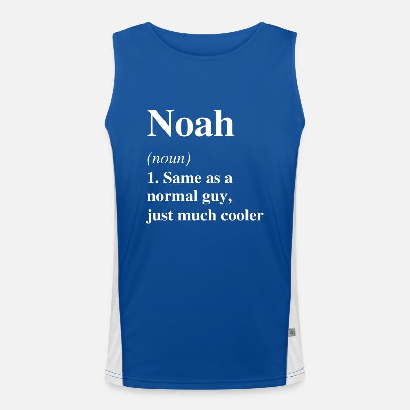 Noah Définition Cool Nom Dire Cadeau Débardeur respirant contrasté Homme 