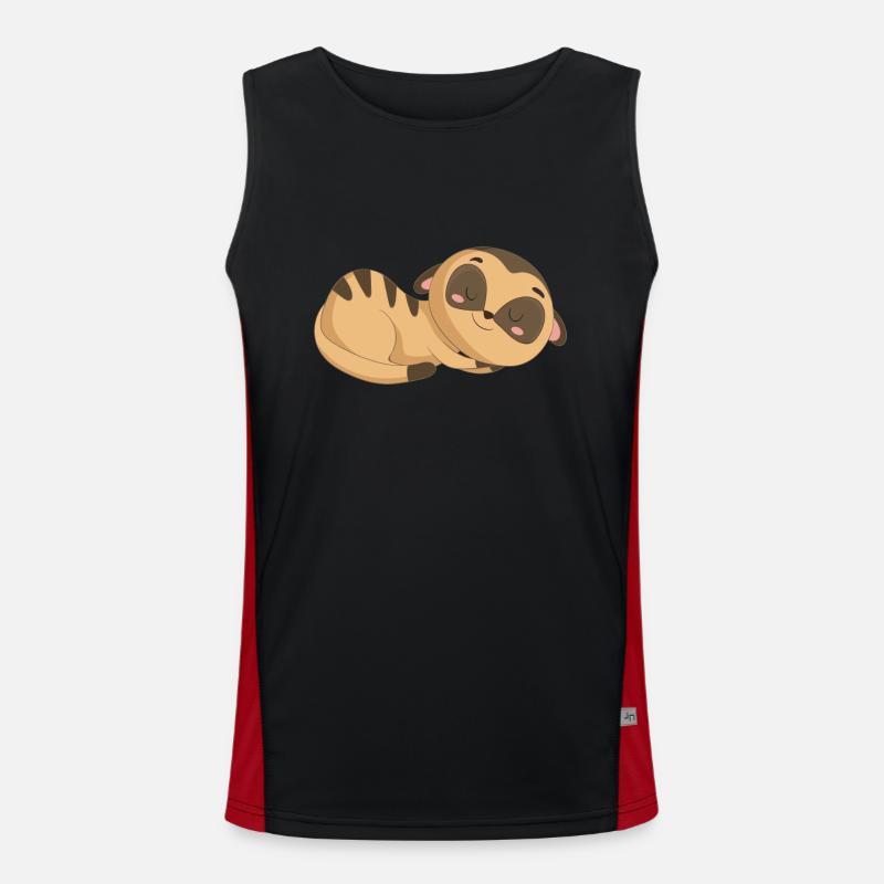 Erdmännchen Funktionelles Kontrast-Tank Top für Männer 