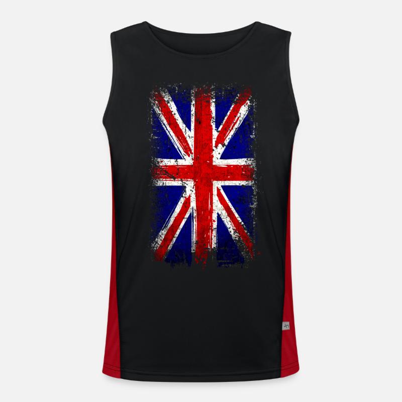 Union Jack Grande-Bretagne Débardeur respirant contrasté Homme 