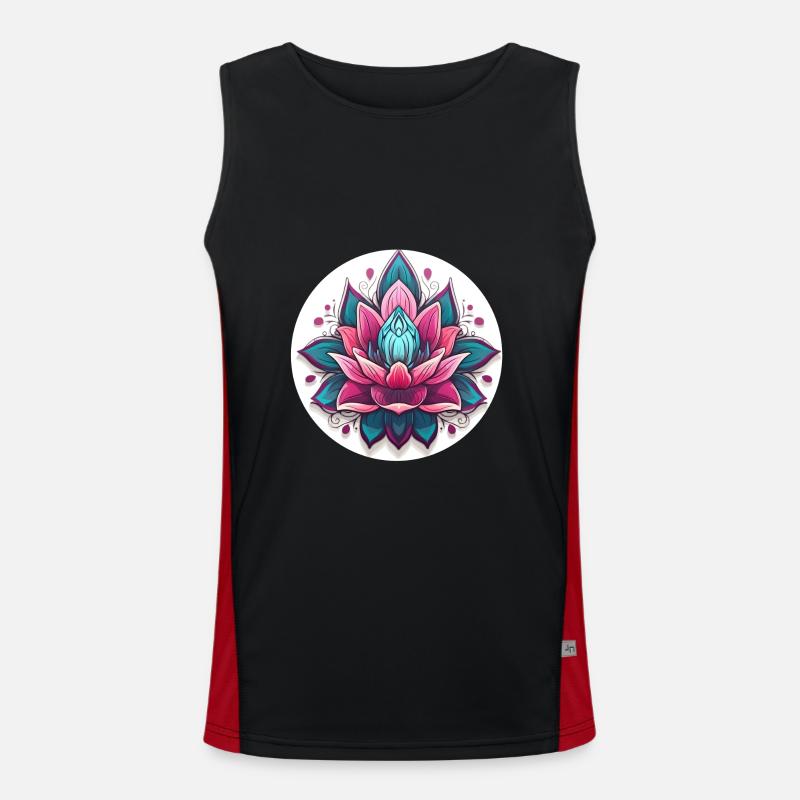 Lotus Men's Functional Contrast Tank Top 