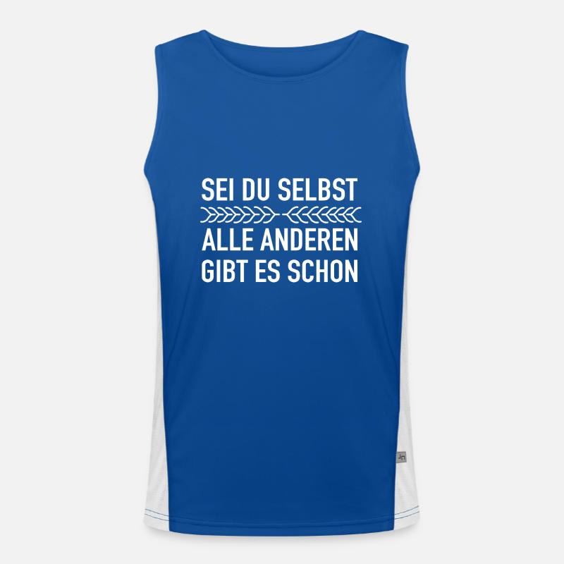 Dieses Sei Du Selbst Motivation Sprüche Funktionelles Kontrast-Tank Top für Männer 