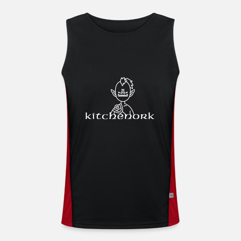 Küchenork / Mampfmaschine Funktionelles Kontrast-Tank Top für Männer 