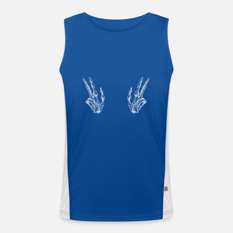 Main squelette Viktory Débardeur respirant contrasté Homme 