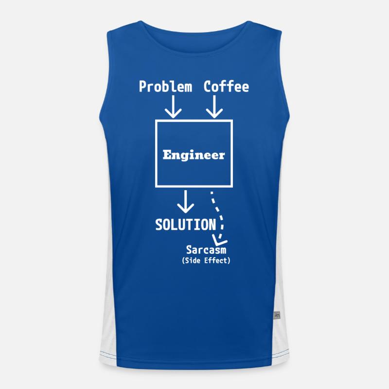 Engineer Input & Output (light) Funktionelles Kontrast-Tank Top für Männer 