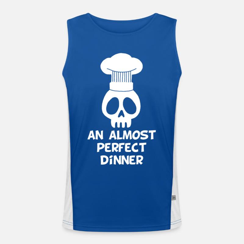 An almost perfect dinner Men's Functional Contrast Tank Top 