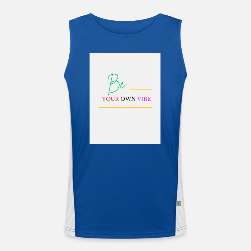 Sei dein eigener Vibe Funktionelles Kontrast-Tank Top für Männer 