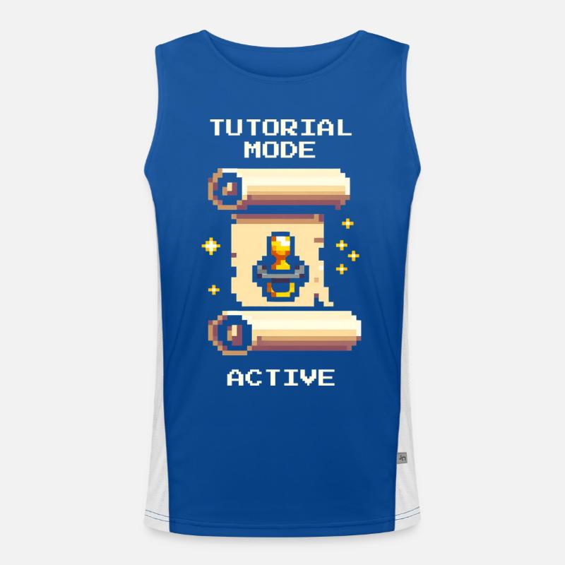 Tutorialmodus aktiv | Eltern im Lernlevel Funktionelles Kontrast-Tank Top für Männer 